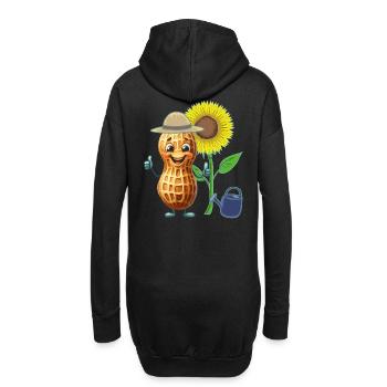 Jardinier de cacahuètes Jardinier amateur Jardinage - Sweat-shirt à capuche long Femme - noir - Dos