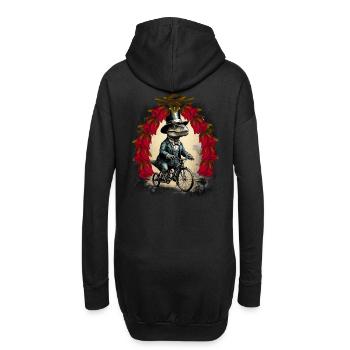 Reptile Reptile Roue de vélo Amphibie Crocodile - Sweat-shirt à capuche long Femme - noir - Dos