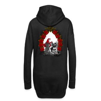 Mystique Conte de fées Conte de fées Personnage Chat de Noël - Sweat-shirt à capuche long Femme - noir - Dos