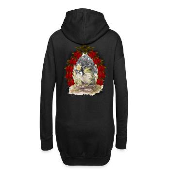 grenouille grenouilles conte de fées conte de fées personnage Noël - Sweat-shirt à capuche long Femme - noir - Dos