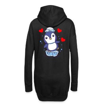 Pingouin Pingouins Enfants Enfant Babay Bambins - Sweat-shirt à capuche long Femme - noir - Dos