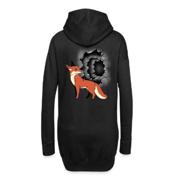 Conte de fées renard renards renarde renarde personnage de conte de fées enfants - Sweat-shirt à capuche long Femme - noir - Dos