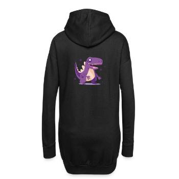 Dinos Dinosaure Dragon Dragon Enfant Enfants - Sweat-shirt à capuche long Femme - noir - Dos
