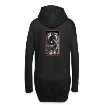 Hirsch Wald Geister Halloween Hirsche - Hoodie-Kleid - Schwarz - Hinten