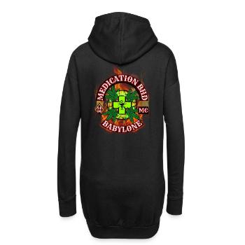 MEDICATION BROTHERHOOD - Hoodie Dress - black - Back