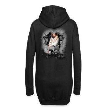 mystique conte de fées conte de fées personnage fille fée elfe - Sweat-shirt à capuche long Femme - noir - Dos