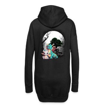 Dragon Dragon Enfant Enfants Conte de fées Dinos - Sweat-shirt à capuche long Femme - noir - Dos