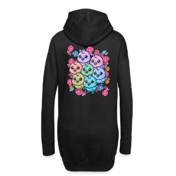 années 80 des années 90 Happy Easter Chick Enfant Enfants Bébé - Sweat-shirt à capuche long Femme - noir - Dos