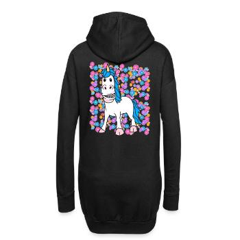 Enfants Enfant Licorne Licornes Bébé Bambins - Sweat-shirt à capuche long Femme - noir - Dos