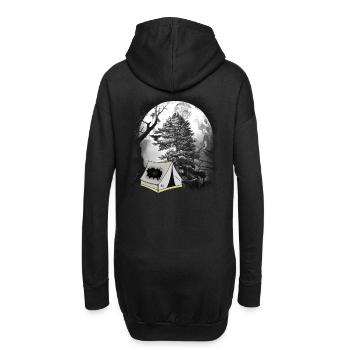 Tente Camping Forêt Forest Creatures Camping Camping - Sweat-shirt à capuche long Femme - noir - Dos