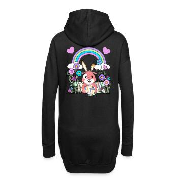 Easter - Hoodie Dress - black - Back