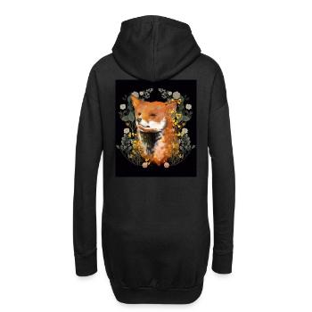 Renard Renards Renarde - Sweat-shirt à capuche long Femme - noir - Dos