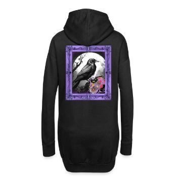 Corbeau d’Halloween Corbeau Corbeau Corbeau - Sweat-shirt à capuche long Femme - noir - Dos