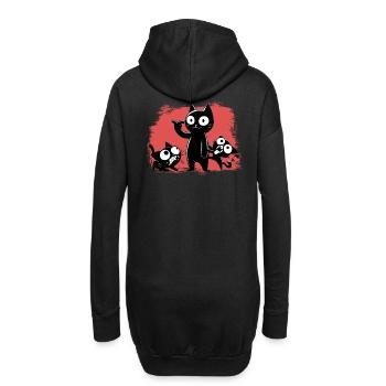 Pas pour les âmes sensibles et les fous - Sweat-shirt à capuche long Femme - noir - Dos