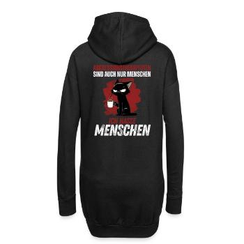 Aggressionstherapeuten – Ich hasse Menschen - Hoodie-Kleid - Schwarz - Hinten
