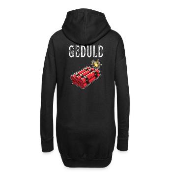 Geduld am Limit mit Dynamit Humor - Hoodie-Kleid - Schwarz - Hinten
