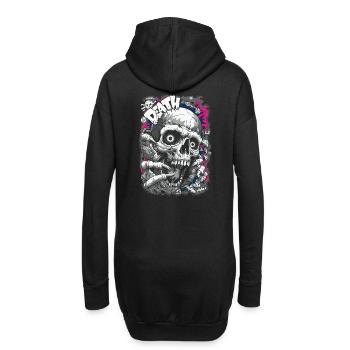DEATH Skull Comic – Conception graphique d’horreur - Sweat-shirt à capuche long Femme - noir - Dos
