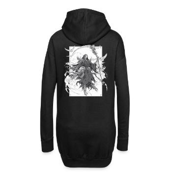 Grim Reaper Dunkler Sensenmann – Gothic Death Art - Hoodie-Kleid - Schwarz - Hinten