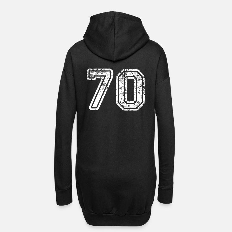 70 - Sweat-shirt à capuche long Femme - noir