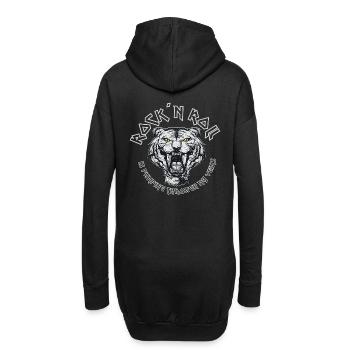 Rock 'n' Roll pompe dans mes veines cadeau - Sweat-shirt à capuche long Femme - noir - Dos