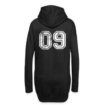 09 - Hoodie-Kleid - Schwarz - Hinten