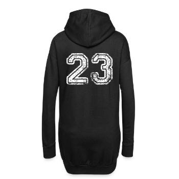 23 - Hoodie-Kleid - Schwarz - Hinten