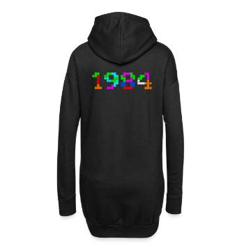 1984 - Hoodie-Kleid - Schwarz - Hinten