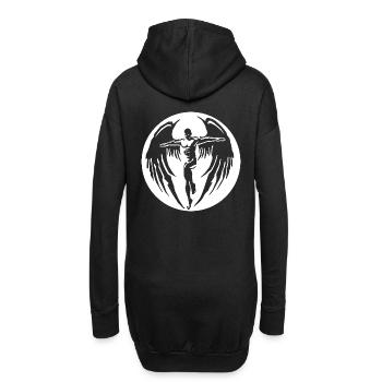 2rebon Engel Angel wings Engelfluegel Devil Teufel - Hoodie-Kleid - Schwarz - Hinten