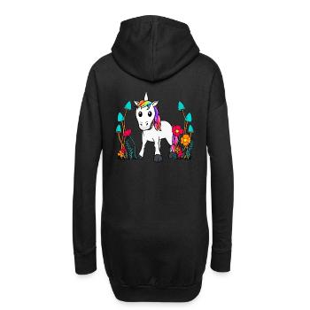 Unicorn Mythical Creatures Fairy Tale Character Fairy Tale Child Baby - Hoodie Dress - black - Back
