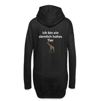 Ziemlich hohes Tier. Die Giraffe. Style Geschenk. - Hoodie-Kleid - Schwarz - Hinten