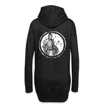 Ritter Knight Krieger Warrior 2reborn Circle - Hoodie-Kleid - Schwarz - Hinten