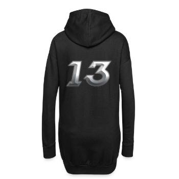 13 - Hoodie-Kleid - Schwarz - Hinten