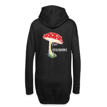Toadstool, champignons libres, magie de sorcière, chemise magique - Sweat-shirt à capuche long Femme - noir - Dos