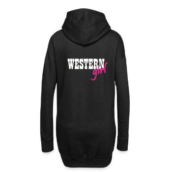Westerngirl western cowgirls équitation - Sweat-shirt à capuche long Femme - noir - Dos