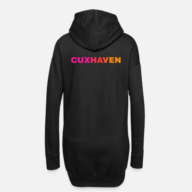 CUXHAVEN - Hoodie-Kleid - Schwarz