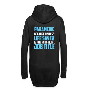 Paramedic Paramedic Paramedic Emergency - Sweat-shirt à capuche long Femme - noir - Dos