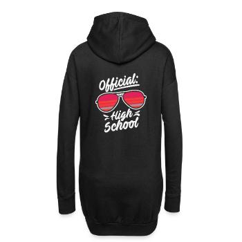 Abitur letzter Schultag - Hoodie-Kleid - Schwarz - Hinten