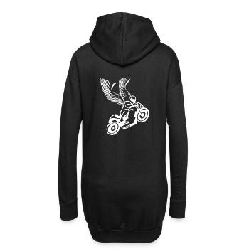 Moto Ange Gardien - Sweat-shirt à capuche long Femme - noir - Dos