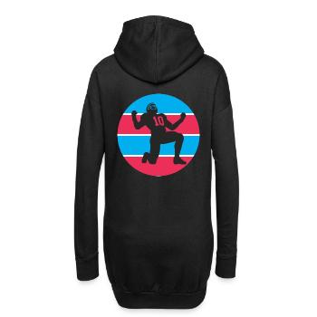 Football américain - Sweat-shirt à capuche long Femme - noir - Dos