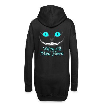 We´re all mad here - Hoodie-Kleid - Schwarz - Hinten