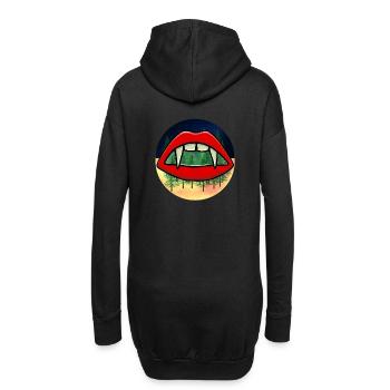 Karpaten Rumänien Kaukasus Blutsauger Blut - Hoodie-Kleid - Schwarz - Hinten