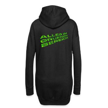 Tout dans l’espace vert (Grass Edition) - Sweat-shirt à capuche long Femme - noir - Dos