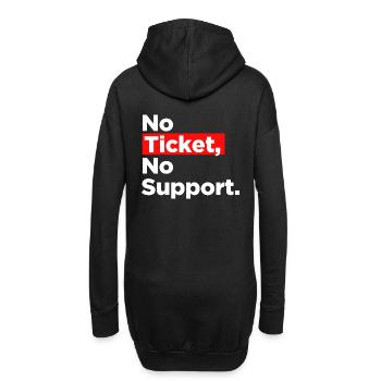 No Ticket No Support Informatiker IT Administrator - Hoodie-Kleid - Schwarz - Hinten