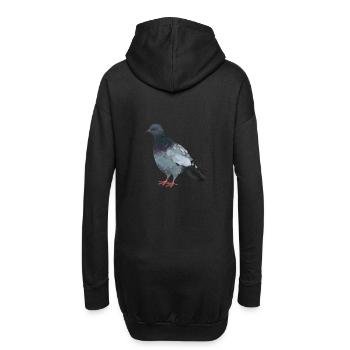 Taube - Hoodie-Kleid - Schwarz - Hinten