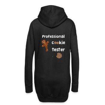 Lebkuchen Professioneller Cookie Tester - Hoodie-Kleid - Schwarz - Hinten