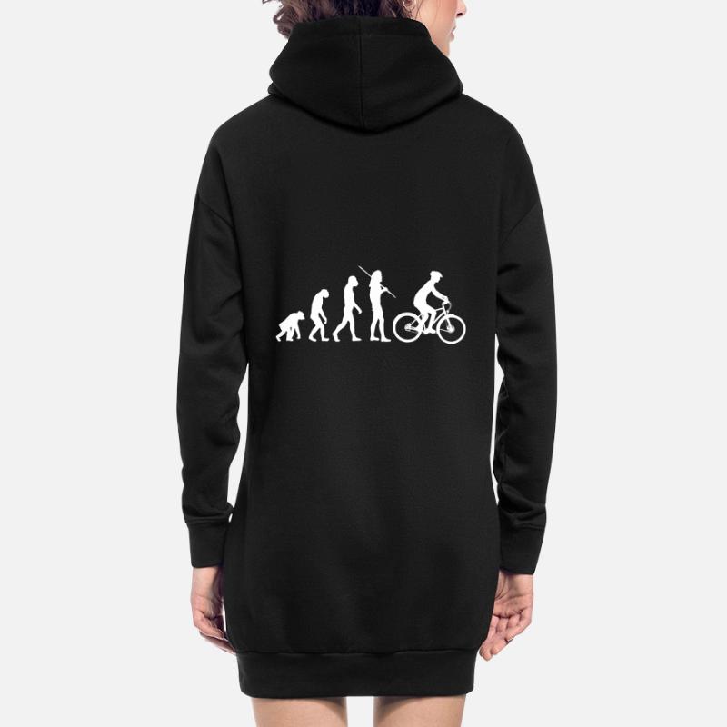 Evolution - bicycle Hoodie Dress