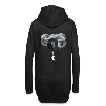 Süßes Schaf - Ich das schwarze Schaf - Hoodie-Kleid - Schwarz - Hinten