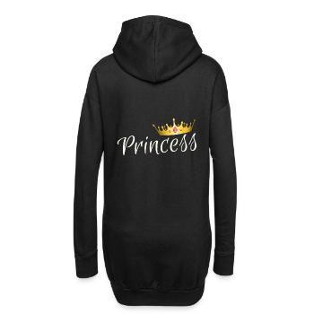 Princess - Prinzessin - Hoodie-Kleid - Schwarz - Hinten