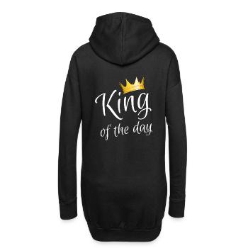 King of the day - Hoodie-Kleid - Schwarz - Hinten