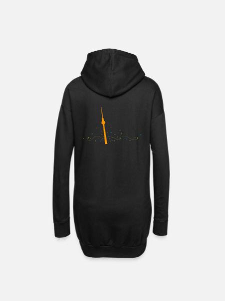 Fernsehturm Berlin | Berlin hat den Flow - Hoodie-Kleid - Schwarz